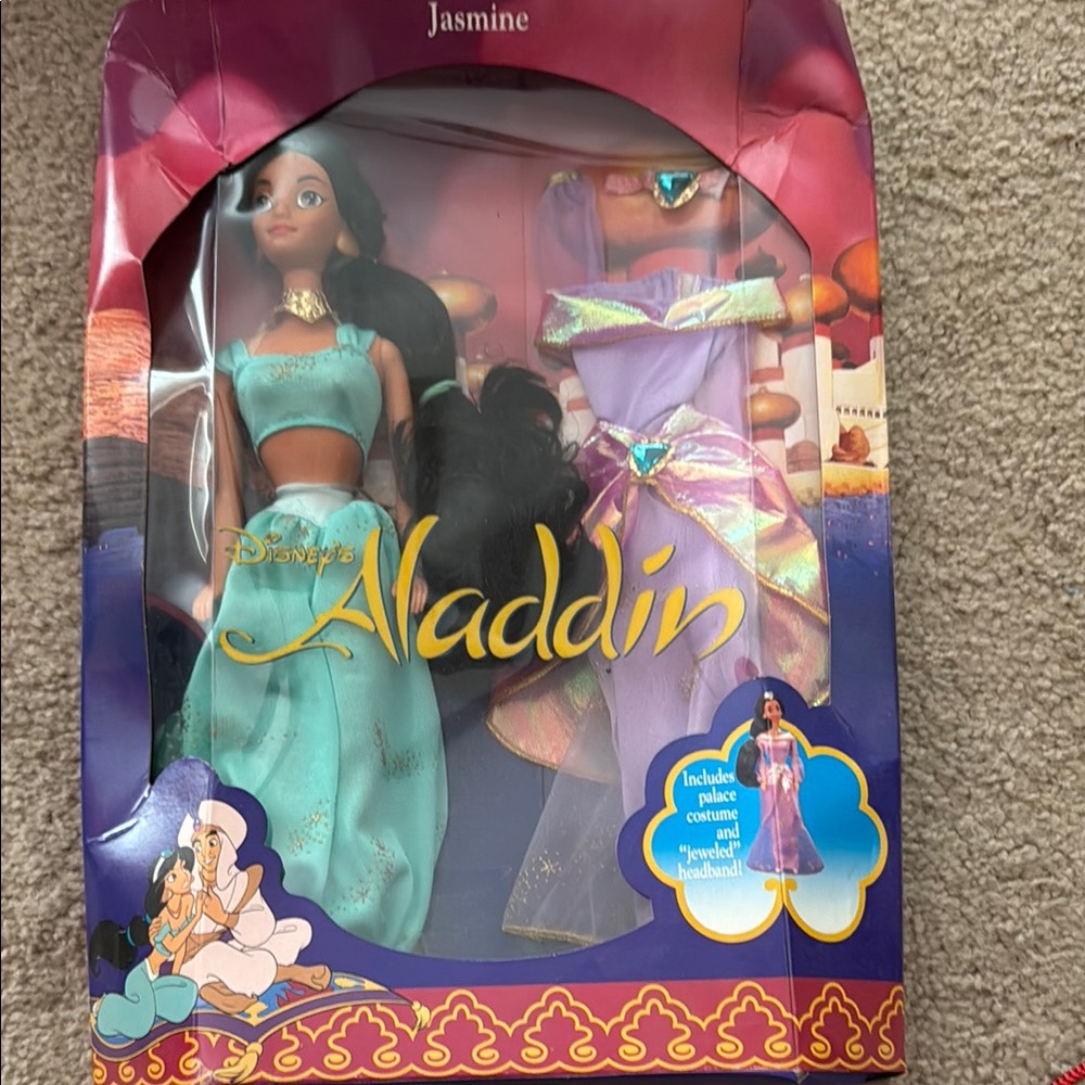 Disney Green and Purple Doll Set with Accessories